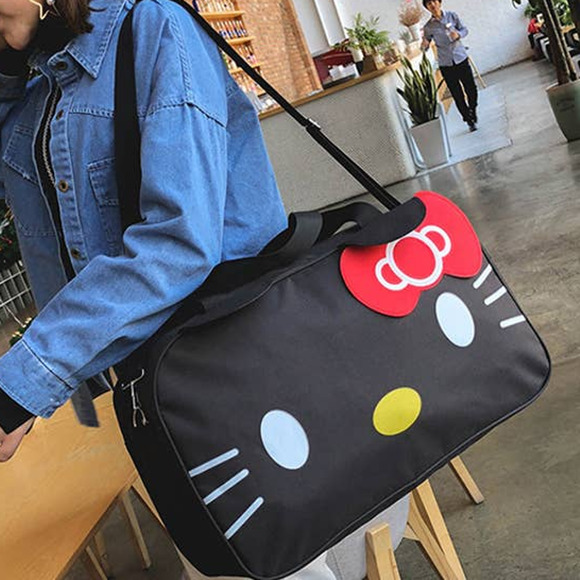 $195 Hello Kitty Crossbody Luggage Bag - Picture 4 of 4